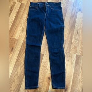 Express Women’s Dark Blue Mid Rise Skinny Jean Leggings